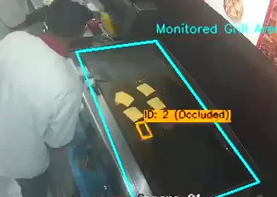 محطة شواء تحت فحوص الجودة، من كاميرا الفرع